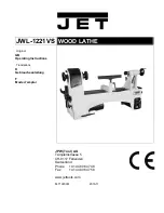 Jet JWL-1221VS Operating Instructions Manual preview