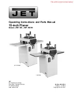 Jet JWP-15B Operating Instructions And Parts Manual preview