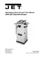 Preview for 1 page of Jet JWS-22CS Operating Instructions And Parts Manual