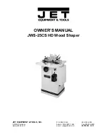 Jet JWS-25CS Owner'S Manual preview