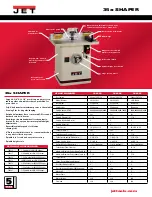 Preview for 2 page of Jet JWS-35X3-1 Specifications