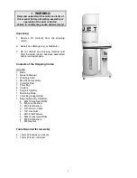 Предварительный просмотр 7 страницы Jet M-708640 Owner'S Manual