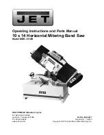 Jet MBS-1014W Operating And Parts Manual preview