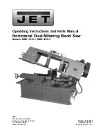 Preview for 1 page of Jet MBS-1018-1 Operating Instructions Manual