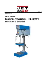 Jet PROMAC BX-825VT Manual preview