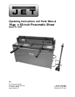 Preview for 1 page of Jet PS-1652T Operating Instructions And Parts Manual