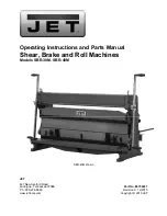 Jet SBR-30M Operating Instructions And Parts Manual preview