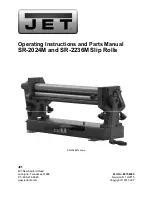 Jet SR-2024M Operating Instructions And Parts Manual предпросмотр