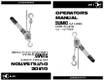 Предварительный просмотр 1 страницы Jet SUMO SLP Series Operator'S Manual