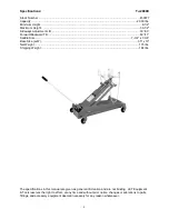 Предварительный просмотр 4 страницы Jet TJ-2000X Owner'S Manual