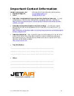 Предварительный просмотр 24 страницы JetAir JET-3 Owner'S Manual