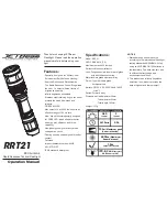 JetBeam RRT21 Operation Manual preview