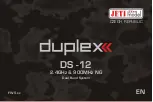 Предварительный просмотр 1 страницы JETI model Duplex DS-12 Manual