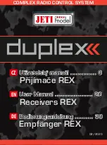 JETI model DUPLEX REX3 User Manual preview