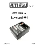 JETI model EXPANDER SW 4 User Manual предпросмотр