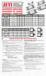 Предварительный просмотр 1 страницы JETI model JES 006 Manual