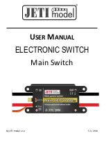 JETI model Main Switch 200 ex User Manual preview