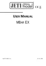 Preview for 1 page of JETI model MBar EX User Manual