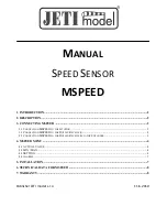 Preview for 1 page of JETI model MSPEED Manual