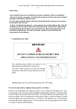 Preview for 14 page of Jetmaster DE LUXE 1050 Installation And Operating Instruction Manual