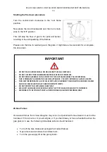 Preview for 16 page of Jetmaster DE LUXE 1050 Installation And Operating Instruction Manual