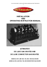 Jetmaster DE LUXE 600 Installation And Operating Instruction Manual preview