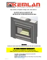 Preview for 1 page of Jetmaster kemlan supernova rf insert Installation & Operating Instructions Manual