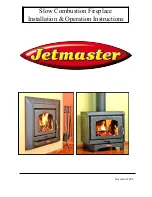 Jetmaster SLOW COMBUSTION Installation And Operation Instructions Manual предпросмотр