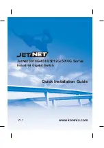 JetNet 3018G Quick Installation Manual предпросмотр