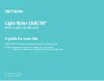 Jetson Light Rider JLRM16-PBK Manual preview