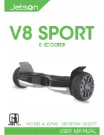 Jetson V8 SPORT JSPV8 User Manual предпросмотр