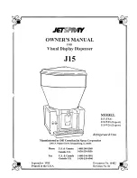 Preview for 1 page of JetSpray J15 Owner'S Manual