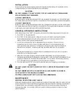 Предварительный просмотр 5 страницы JetStar 8C-JR4 Installation And Operation Instructions Manual