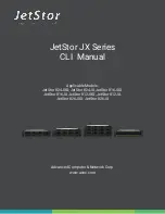 Preview for 1 page of JetStor JX Series Manual