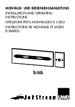 JETStream TriVA Installation And Operating Instructions Manual предпросмотр