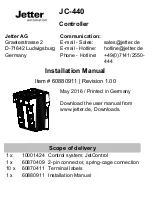 Preview for 13 page of Jetter JC-440 Installation Manual