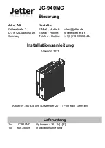 Jetter JC-940MC Installation Instruction preview