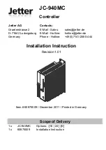 Preview for 9 page of Jetter JC-940MC Installation Instruction