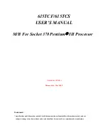 JETWAY 615TCF User Manual предпросмотр