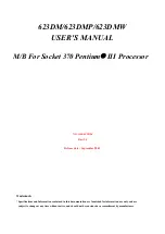 JETWAY 623DM User Manual предпросмотр