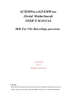 JETWAY 625EMWR1A User Manual preview