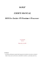 Preview for 1 page of JETWAY 865GF User Manual