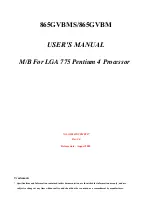 JETWAY 865GVBMS User Manual предпросмотр