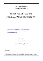 JETWAY 911BF User Manual предпросмотр