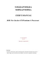 Предварительный просмотр 1 страницы JETWAY 915GDA User Manual