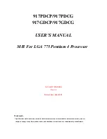 JETWAY 917GDCG User Manual предпросмотр