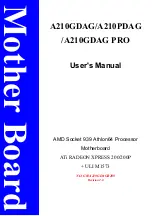 Preview for 1 page of JETWAY A210GDAG User Manual