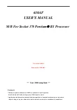 JETWAY J-630AF User Manual preview