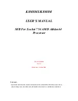 JETWAY K8M8MSR1A User Manual предпросмотр