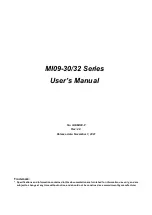 JETWAY MI09-30 Series User Manual preview